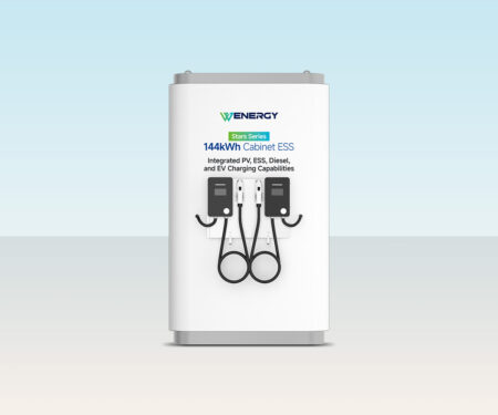 Tủ lưu trữ năng lượng lai ngoài trời 144kWh (Sạc PV, Diesel & EV)
