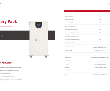 Thông số Pin lưu trữ điện 16kWh - Chisagess - MOON16-G