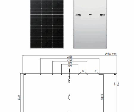 Alternative view of TẤM PIN NĂNG LƯỢNG MẶT TRỜI LONGI SOLAR 585W 2 MẶT KÍNH