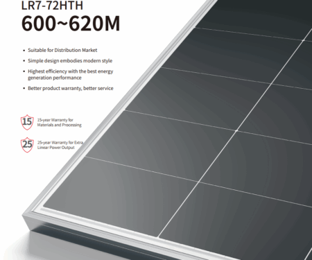 TẤM PIN NĂNG LƯỢNG MẶT TRỜI LONGI SOLAR 615W HIMO X7 2 MẶT KÍNH