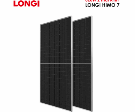 TẤM PIN NĂNG LƯỢNG MẶT TRỜI LONGI SOLAR 620W 2 MẶT KÍNH