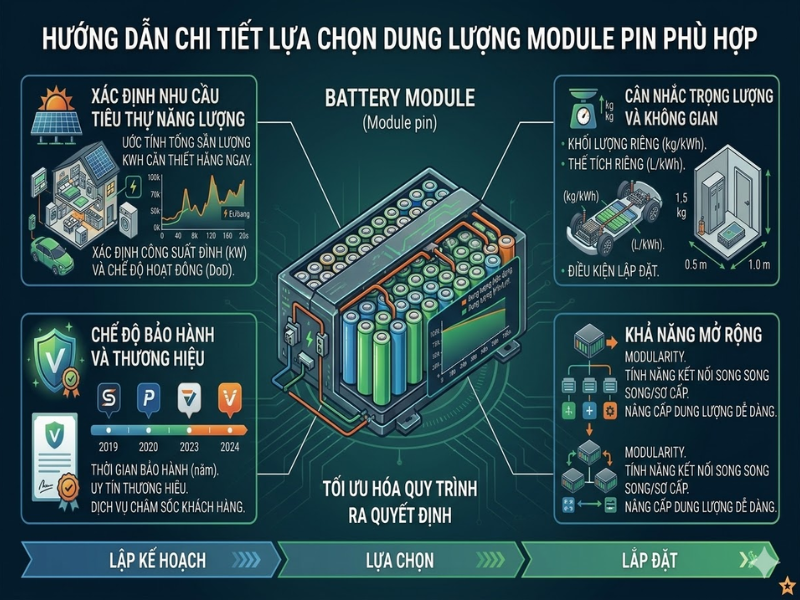 Cách lựa chọn dung lượng module pin phù hợp