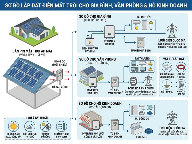 Sơ đồ cho gia đình, văn phòng, hộ kinh doanh
