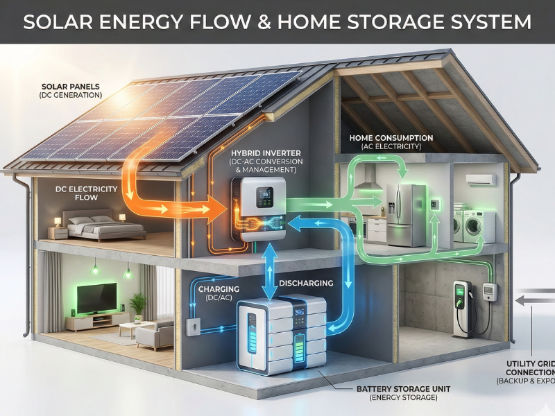 Lắp hệ thống điện mặt trời lưu trữ cho biệt thự Hybrid ngay từ đầu luôn là lựa chọn tối ưu hơn về kinh tế