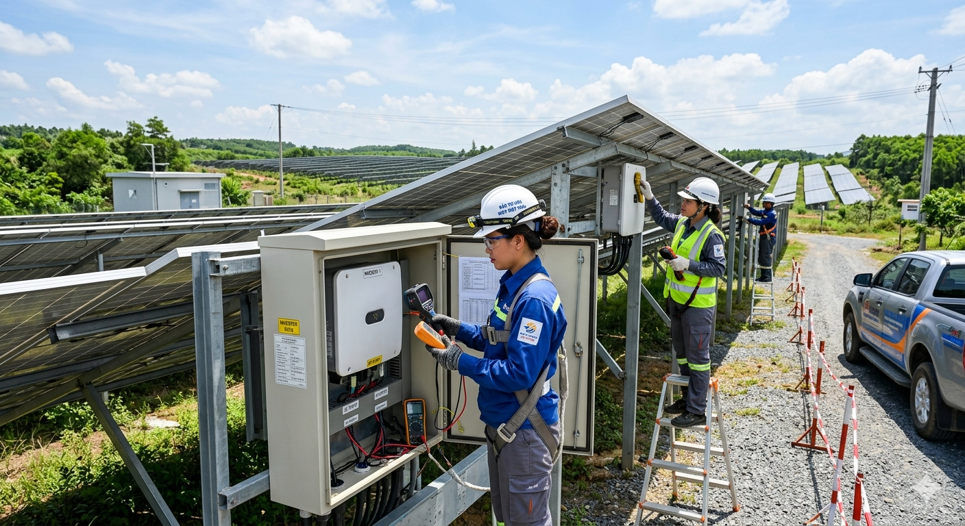 chi phí bảo trì hệ thống điện mặt trời