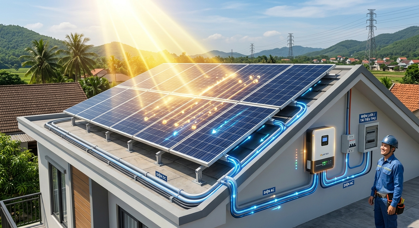 chuyển hóa pin năng lượng mặt trời