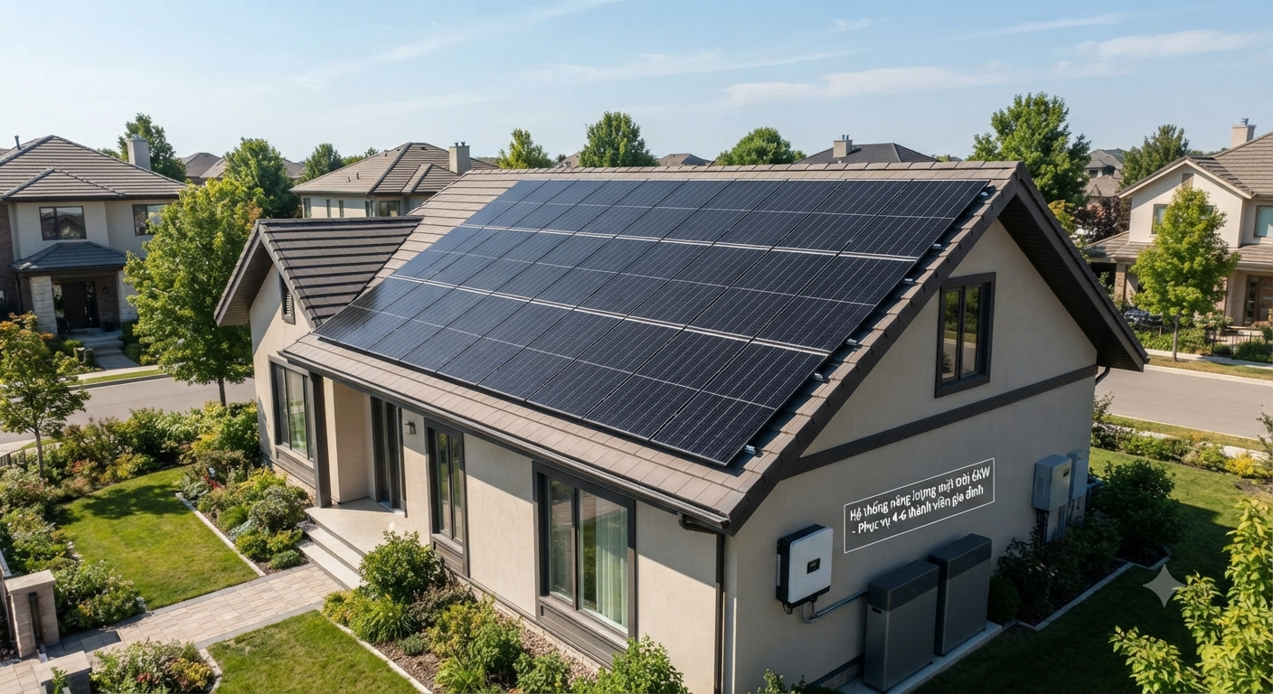 pin năng lượng mặt trời 6kw